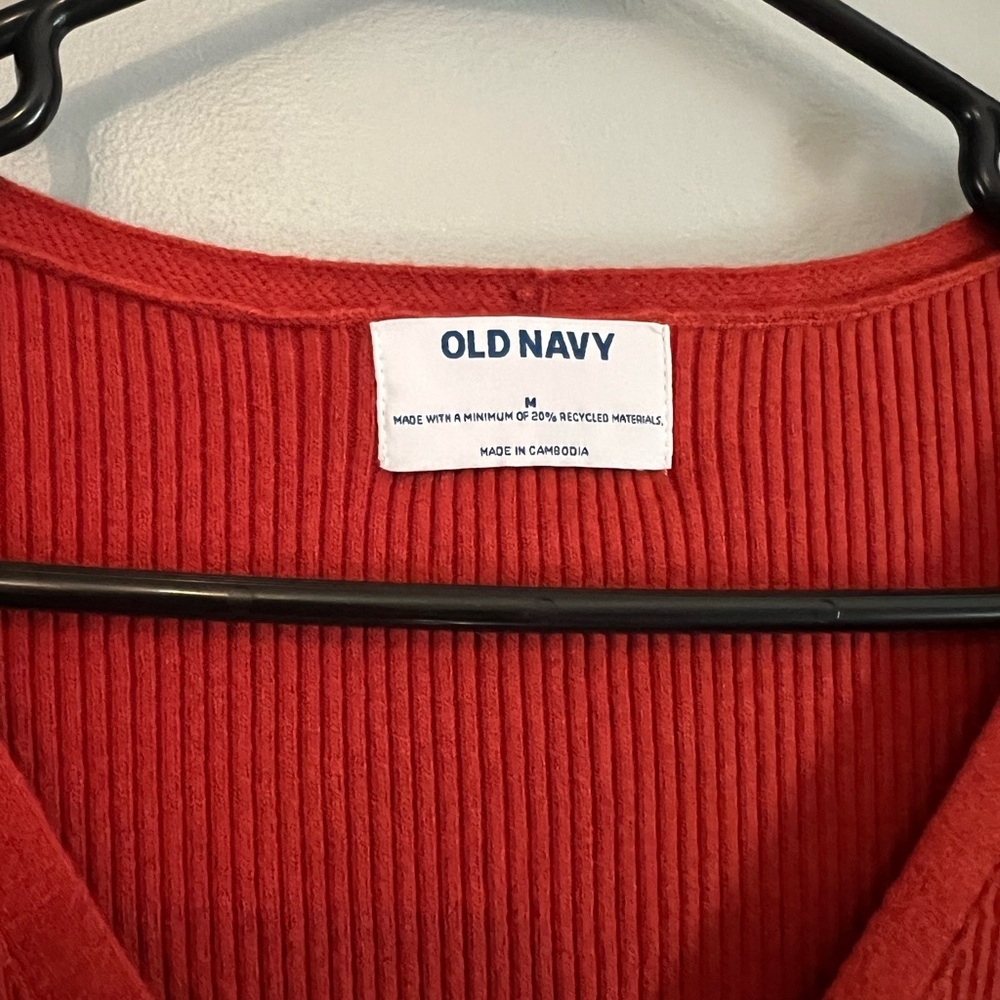 NWT Old Navy Ribbed V Neck Sweater - Picture 3 of 5